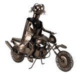 Metal Wine-bottle holder "motorbike