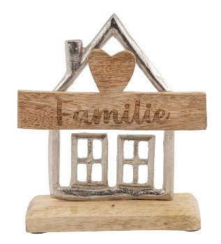 Metal-wooden house "Familie" on wooden