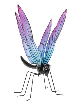 Metall-Libelle stehend mit