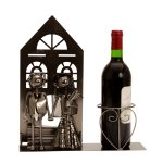 wine bottle holder "wedding couple"