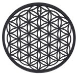 Metal-wall decoration flower of life