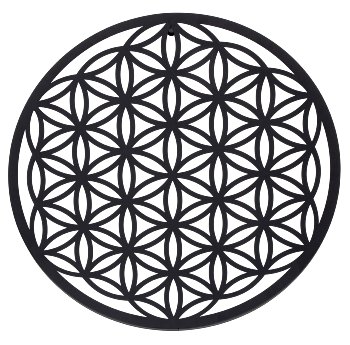 Metal-wall decoration flower of life