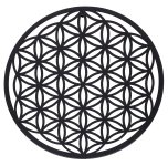 Metal-wall decoration flower of life