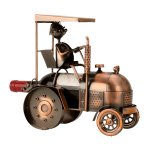 Metal Wine-bottle holder "tractor" in