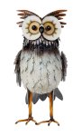 Metall Eule stehend h=35cm b=30cm