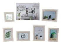 Picture Frame Set white: 2x 13*18cm, 3x