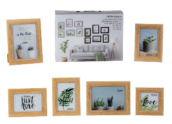 Picture Frame Set light wood: 2x