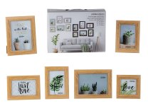 Picture Frame Set light wood: 2x