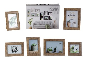 Picture Frame Set dark wood: 2x 13*18cm,