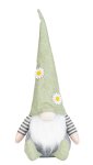 Fabric gnome with light green hat and