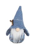 Felt Gnome blue standing h=16cm
