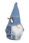 Felt Gnome blue standing h=16cm