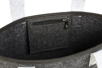 Felt bag w.inner bag