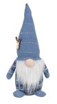 Felt Gnome blue standing h=43cm