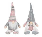 Felt Gnome grey/rose with soft legs