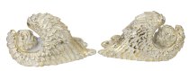Angel lying in golden wing h=13,5+14,5cm