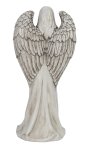 Angel without face standing in grey