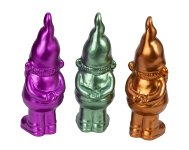 Zwerg stehend in 3 Farben: Lila, Grün