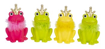 Frosch mit Krone in verschiedenen