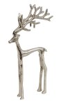 Metall-Rentier silber h=31,5cm b=16,5cm