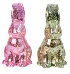 Glass rabbits with LED light inside
