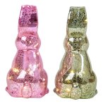 Glass rabbits with LED light inside