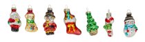 Winter xmas tree hangers h=5cm asst.,
