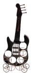 Metal bottle rack bronze in guitar shape
