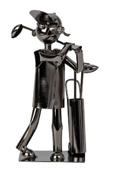 Metal figure "Golfer" h=21cm