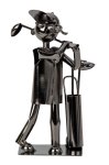 Metal figure "Golfer" h=21cm