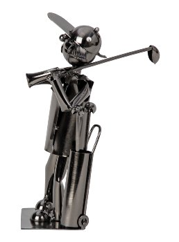 Metal figure "Golfer" h=21cm