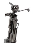 Metal figure "Golfer" h=21cm