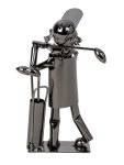 Metal figure "Golfer" h=21cm