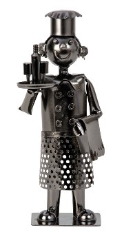 Metal figure "Waiter" h=21cm