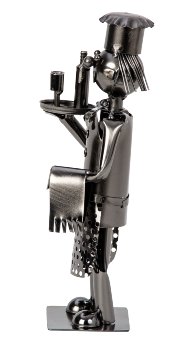 Metal figure "Waiter" h=21cm