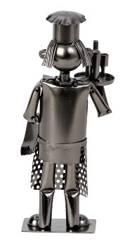 Metal figure "Waiter" h=21cm