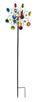 Metal-spinner (dual) as yard stake