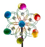 Metal-spinner (dual) as yard stake