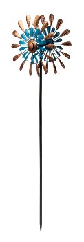 Metal-spinner (dual) as yard stake