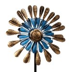 Metal-spinner (dual) as yard stake