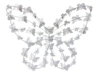 Colorful butterfly made of metal for