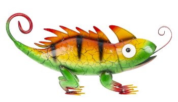 Metal camelion colorful h=16,5cm