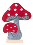 Felt fly agaric for standing h=23,5cm