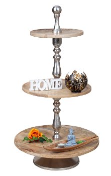 Wooden Cake Stand 3 tiers, h=93cm