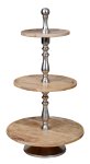 Wooden Cake Stand 3 tiers, h=93cm