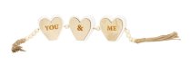 Schriftzug-Kette "You & Me" h=6,5cm