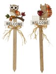 Holz-Garten/Blumen-Stecker "Welcome"