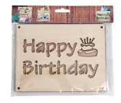 Wooden Money gift money card "Happy