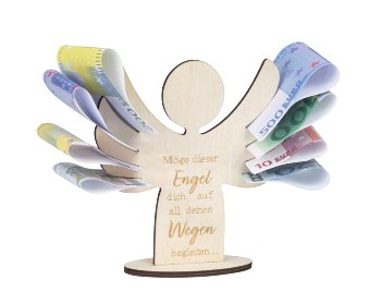 Wooden Money gift angel "Möge dieser