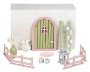 Gnome Door Set green-pink color, 11pcs